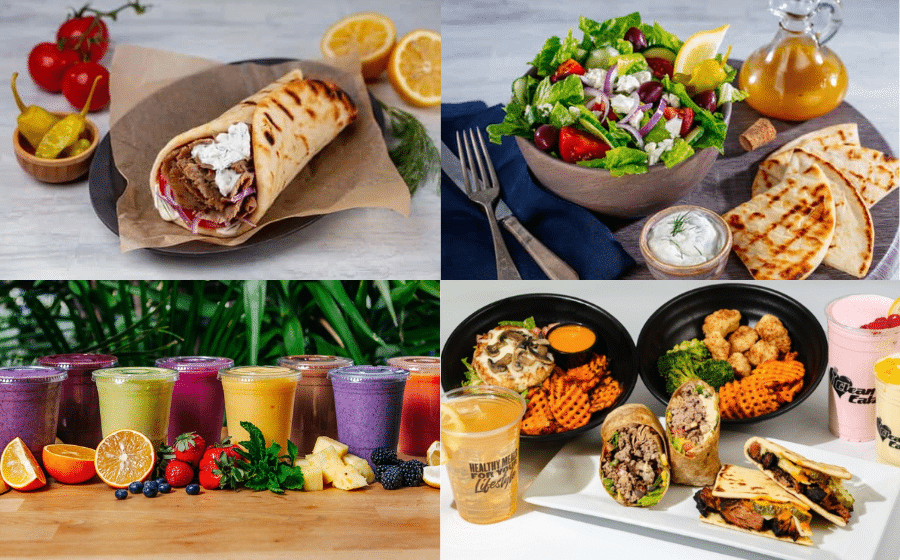 Eating healthy doesn’t have to mean long meal prep or sacrificing flavor. For busy people searching for “healthy fast food near me,” the good news is that many fast-casual spots now offer smart choices: bowls, grilled proteins, salads with substance, and wraps loaded with vegetables. Below are quick “resets” you can use to manage appetite and support weight loss, plus three fast, easy recipes you can make at home (or order as a blueprint at a fast-casual counter). Each recipe includes a photo idea so you can quickly show the ingredients before you eat or share on social media. Three quick resets to control appetite and support weight loss Protein-First Reset (Meal Habit): Start your meal with a palm-sized portion of protein (chicken, fish, tofu, or Greek yogurt). Protein reduces hunger and stabilizes blood sugar, which helps you eat less across the rest of the meal. When ordering, choose grilled or baked proteins rather than fried, and avoid heavy sauces. Hydration + Fiber Reset (Snack/Routine): Drink 12–16 oz of water 20–30 minutes before a meal and include a high-fiber side (small salad, fruit, or beans). Water and fiber create a sense of fullness so you naturally consume fewer calories. Swap sugary drinks for sparkling water with lemon. Plate-Logic Reset (Portion Control): Visualize your plate: 50% non-starchy vegetables, 25% lean protein, 25% whole grains or starchy vegetables. If ordering fast food, request half the usual portion of rice or fries and ask for extra greens. This simple layout helps cut calories without feeling deprived. Recipe 1 — Grilled Chicken & Quinoa Power Bowl A nutrient-dense, filling bowl you can assemble in 10–15 minutes if you keep cooked quinoa and grilled chicken on hand. Ingredients (serves 1): 4–5 oz grilled chicken breast, sliced ¾ cup cooked quinoa 1 cup mixed leafy greens (spinach, arugula) ½ cup cherry tomatoes, halved ¼ cup diced cucumber 2 tbsp chopped red onion 1 tbsp olive oil + 1 tbsp lemon juice (dressing) Salt, pepper, and a pinch of paprika Steps: Layer greens in a bowl, add warm quinoa and sliced chicken. Arrange tomatoes, cucumber, and red onion on top. Whisk oil, lemon, salt, pepper, and paprika; drizzle over bowl. Toss lightly and enjoy. Why it helps: Balanced protein and fiber keep you full; quinoa is a whole grain that supports energy without spikes. Photo idea: Arrange a flat-lay photo of the cooked quinoa, sliced grilled chicken, cherry tomatoes, cucumber, lemon, and olive oil in small bowls on a wooden board — bright, fresh, and colorful. Recipe 2 — Spicy Chickpea & Veggie Wrap with Greek Yogurt A vegetarian fast-food style wrap that’s high in fiber and plant protein. Ingredients (serves 1): 1 whole-wheat tortilla or large spinach wrap ½ cup cooked chickpeas (or canned, drained) 1 tsp olive oil + ½ tsp smoked paprika + pinch of chili flakes ½ cup shredded cabbage or lettuce ¼ cup grated carrot 2 tbsp plain Greek yogurt 1 tbsp chopped cilantro or parsley Squeeze of lime, salt and pepper Steps: Sauté chickpeas in olive oil with paprika and chili flakes for 3–4 minutes. Slightly mash some chickpeas for texture. Warm the tortilla, spread Greek yogurt, add cabbage, carrot, and chickpeas. Top with cilantro and lime, fold and serve. Why it helps: Chickpeas provide fiber and protein; Greek yogurt adds satiety and creaminess without heavy calories. Photo idea: Show the wrap ingredients in a line: tortilla, a small bowl of seasoned chickpeas, shredded cabbage, grated carrot, a spoonful of Greek yogurt, and lime wedges. Recipe 3 — Salmon & Avocado Lettuce Cups Low-carb, fast, and rich in healthy fats that help you feel satisfied. Ingredients (serves 1–2): 4–6 oz cooked salmon (grilled, baked, or canned wild salmon) 1 small avocado, diced 8–10 large butter or romaine lettuce leaves 1 tbsp light soy sauce or tamari OR a squeeze of lemon 1 tbsp chopped green onion Black pepper and sesame seeds (optional) Steps: Flake salmon into a bowl and gently mix with diced avocado, green onion, and lemon or soy. Spoon mixture into lettuce leaves, sprinkle pepper and sesame seeds. Fold and eat like handheld tacos. Why it helps: Salmon’s omega-3 fats plus avocado’s monounsaturated fats slow digestion and reduce cravings—ideal for weight management. Photo idea: Create a bright image with halved avocados, a flaked salmon bowl, lime/lemon, and a stack of crisp lettuce leaves ready to fill. Final tips for choosing healthy fast food near you Customize. Always request dressings and sauces on the side, choose grilled over fried, and ask for smaller starchy portions. Look for bowls and wraps. They tend to be easier to balance than combo meals. Skip sugary beverages. Choose water, unsweetened tea, or black coffee. Prep smart. If you like fast food for speed, prepare a few components in advance (grilled chicken, cooked grains, chopped veggies) so you can assemble healthy “fast food” at home in minutes. Healthy fast food is about smart swaps and portion control. Use the resets above before meals, pick one of the recipes as a template, and you’ll find it easier to manage appetite and support steady weight loss without surrendering flavor or convenience.